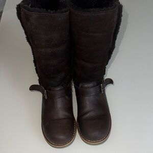 Clic! Kids Brown Shearling Boots